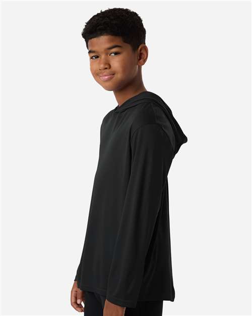 AllPro Youth Pro-Lock Performance Hooded Long Sleeve T-Shirt 48510Y