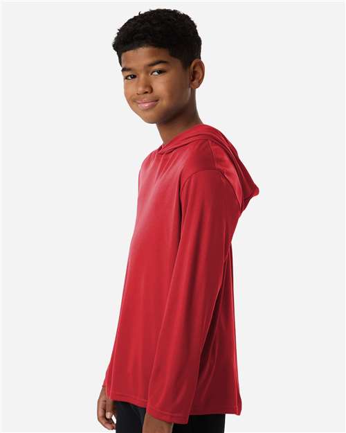 AllPro Youth Pro-Lock Performance Hooded Long Sleeve T-Shirt 48510Y