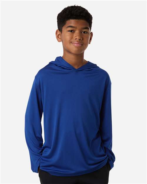 AllPro Youth Pro-Lock Performance Hooded Long Sleeve T-Shirt 48510Y