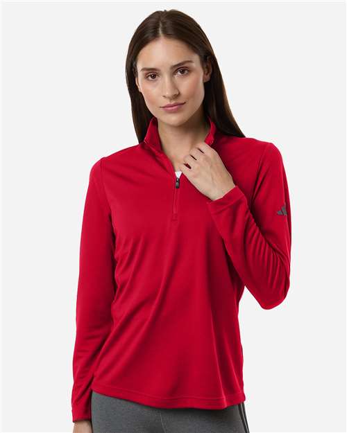 Adidas Women's Lightweight Quarter-Zip Pullover A400