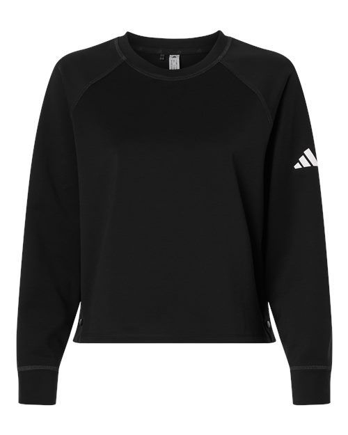 Adidas Women's Beyond Side-Snap Crewneck Sweatshirt A1014