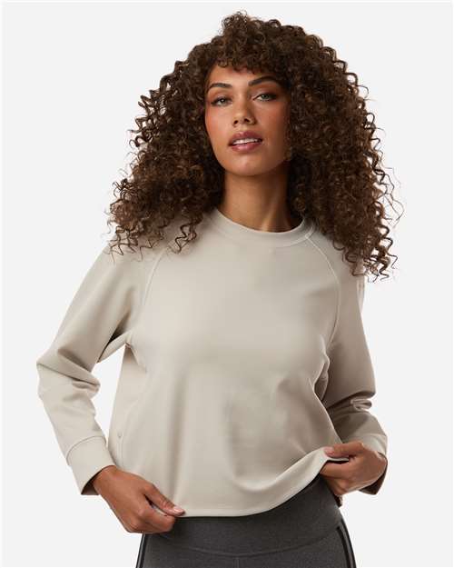 Adidas Women's Beyond Side-Snap Crewneck Sweatshirt A1014