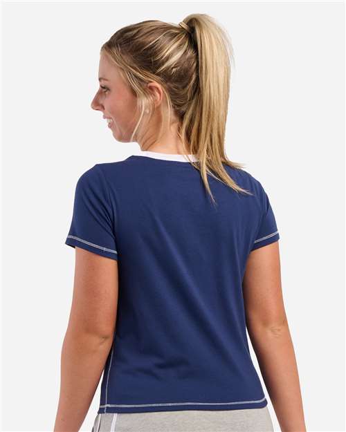 Boxercraft Women's Contrast Stitch Baby Tee BW2106