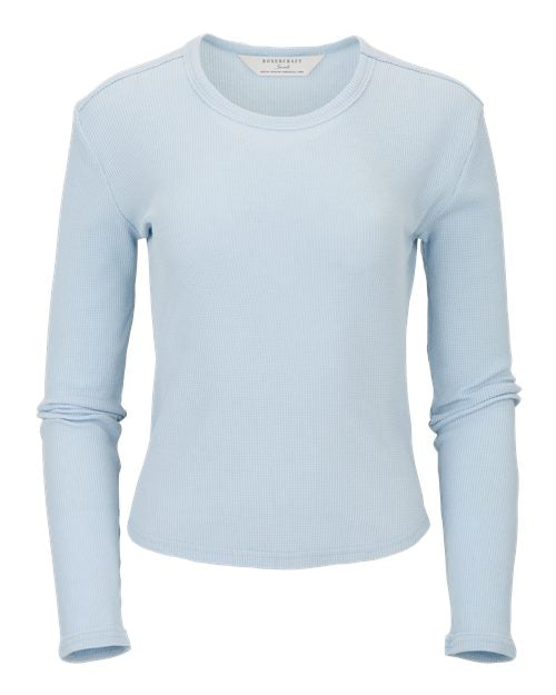 Boxercraft Women's Waffle Knit Baby Long Sleeve T-Shirt BW3103