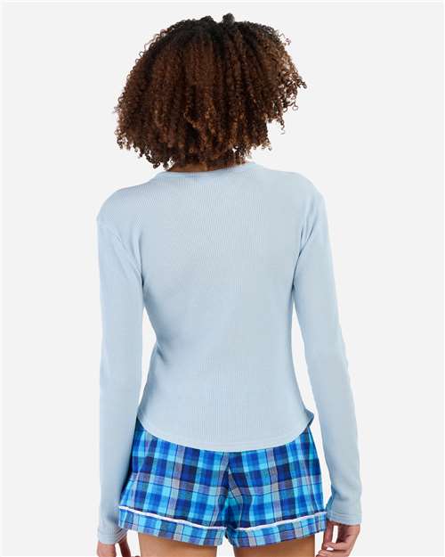 Boxercraft Women's Waffle Knit Baby Long Sleeve T-Shirt BW3103
