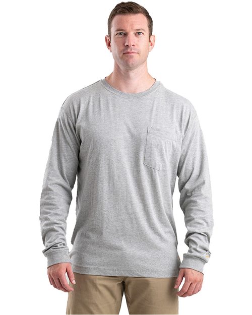 Berne Apparel Men's Tall Performance Long Sleeve Pocket T-Shirt BSM40T
