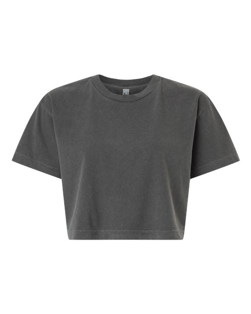 American Apparel Women's Garment-Dyed Heavyweight Cropped Tee 1302GD