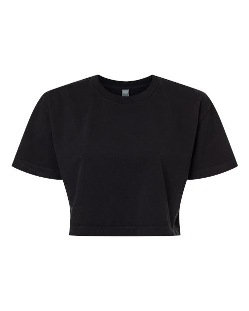 American Apparel Women's Garment-Dyed Heavyweight Cropped Tee 1302GD