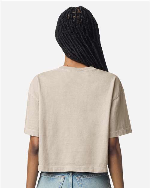American Apparel Women's Garment-Dyed Heavyweight Cropped Tee 1302GD