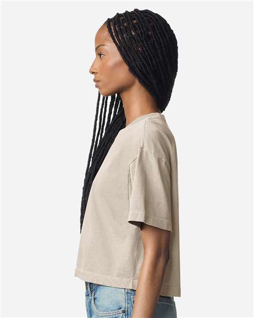 American Apparel Women's Garment-Dyed Heavyweight Cropped Tee 1302GD