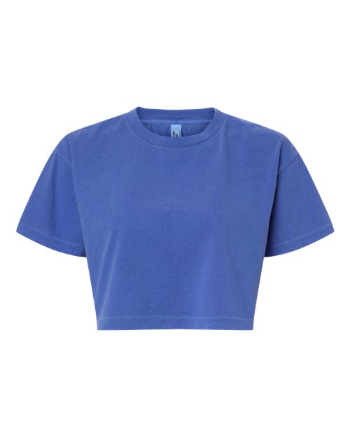 American Apparel Women's Garment-Dyed Heavyweight Cropped Tee 1302GD