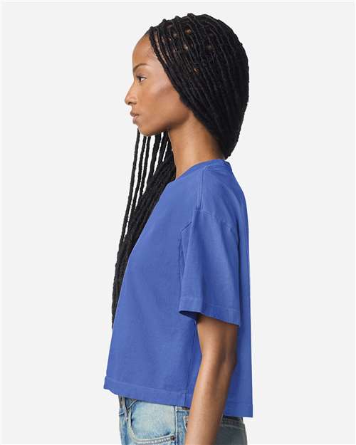 American Apparel Women's Garment-Dyed Heavyweight Cropped Tee 1302GD