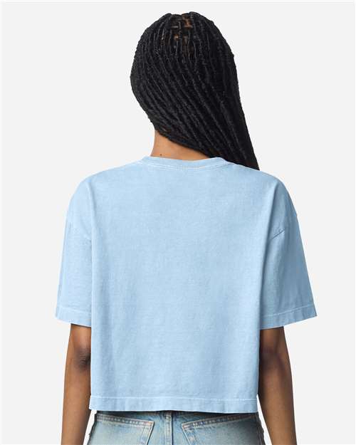 American Apparel Women's Garment-Dyed Heavyweight Cropped Tee 1302GD