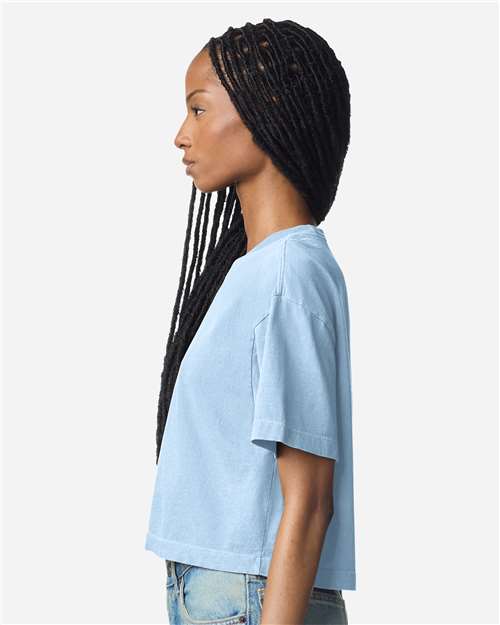 American Apparel Women's Garment-Dyed Heavyweight Cropped Tee 1302GD