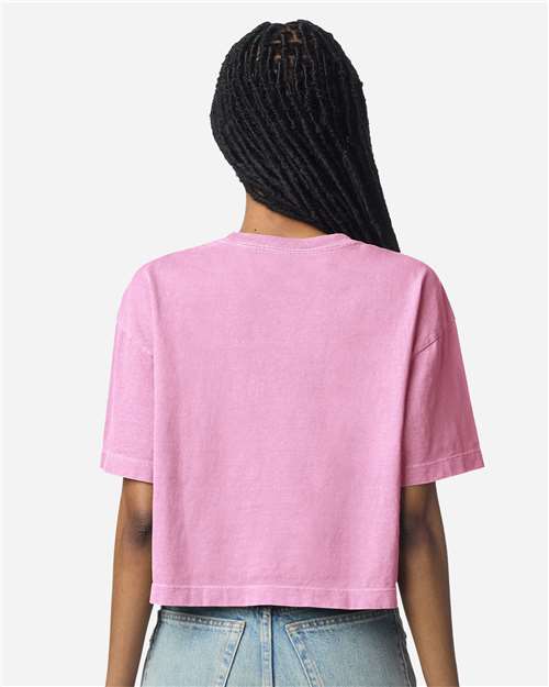 American Apparel Women's Garment-Dyed Heavyweight Cropped Tee 1302GD