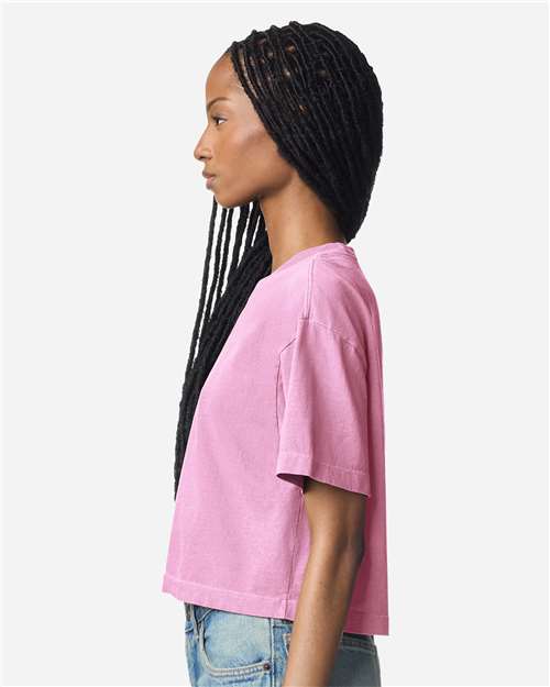 American Apparel Women's Garment-Dyed Heavyweight Cropped Tee 1302GD