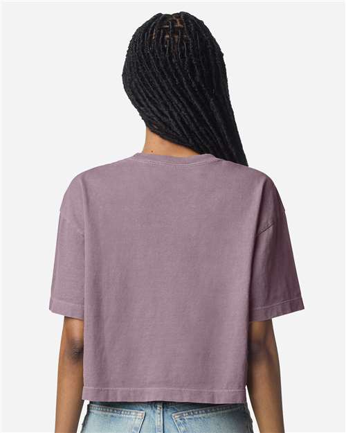 American Apparel Women's Garment-Dyed Heavyweight Cropped Tee 1302GD