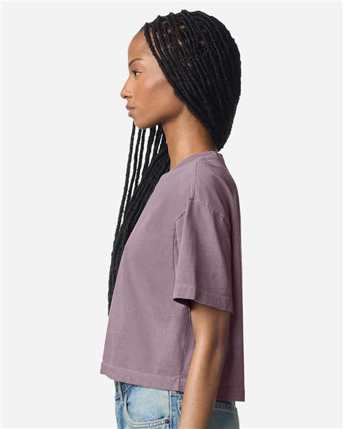 American Apparel Women's Garment-Dyed Heavyweight Cropped Tee 1302GD