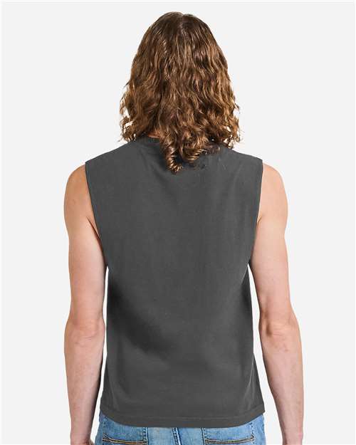 American Apparel Unisex Heavyweight Cotton Garment-Dyed Mid-Length Muscle Tee 207GD