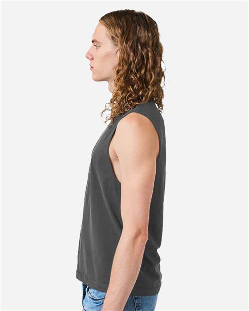 American Apparel Unisex Heavyweight Cotton Garment-Dyed Mid-Length Muscle Tee 207GD