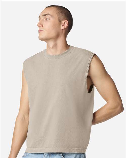 American Apparel Unisex Heavyweight Cotton Garment-Dyed Mid-Length Muscle Tee 207GD