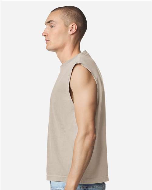 American Apparel Unisex Heavyweight Cotton Garment-Dyed Mid-Length Muscle Tee 207GD