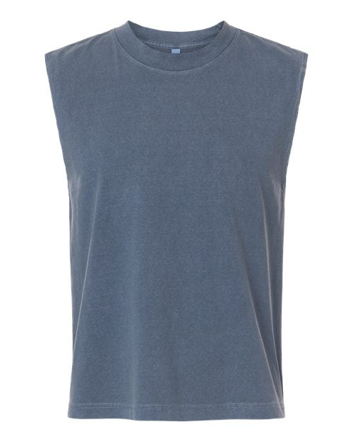 American Apparel Unisex Heavyweight Cotton Garment-Dyed Mid-Length Muscle Tee 207GD
