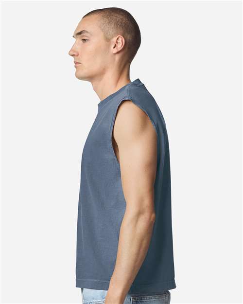 American Apparel Unisex Heavyweight Cotton Garment-Dyed Mid-Length Muscle Tee 207GD