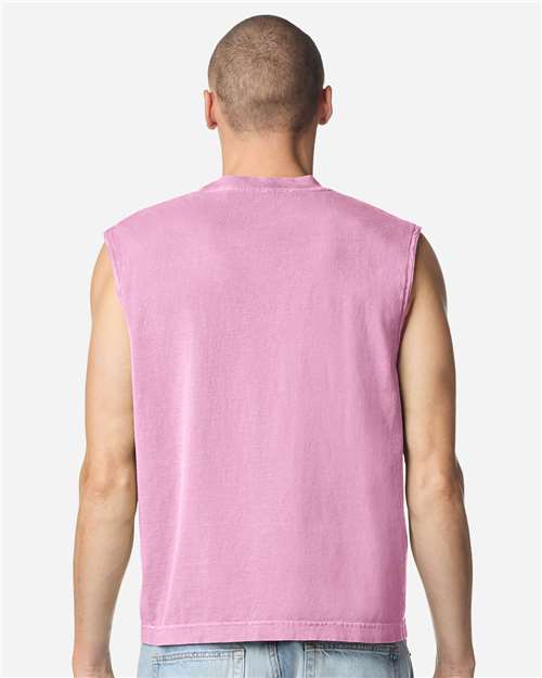 American Apparel Unisex Heavyweight Cotton Garment-Dyed Mid-Length Muscle Tee 207GD