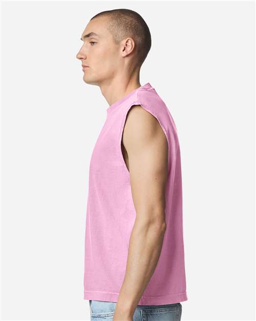 American Apparel Unisex Heavyweight Cotton Garment-Dyed Mid-Length Muscle Tee 207GD