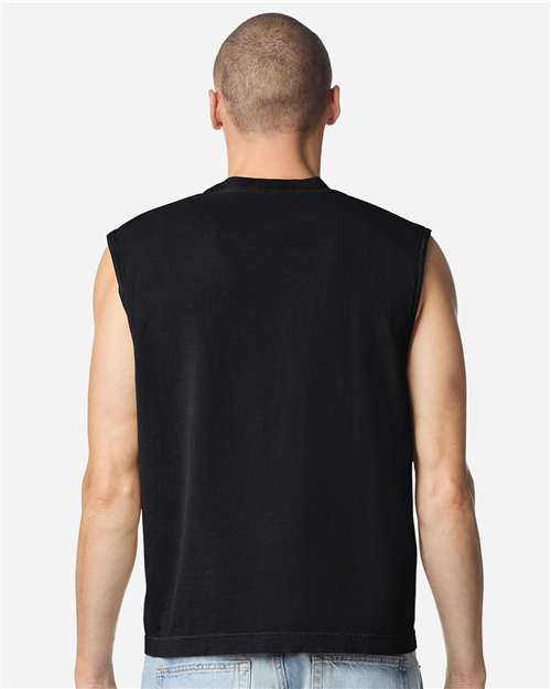 American Apparel Unisex Heavyweight Cotton Garment-Dyed Mid-Length Muscle Tee 207GD