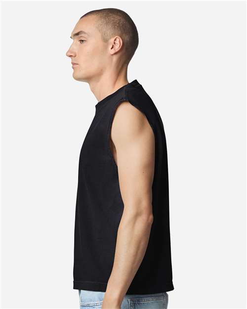 American Apparel Unisex Heavyweight Cotton Garment-Dyed Mid-Length Muscle Tee 207GD