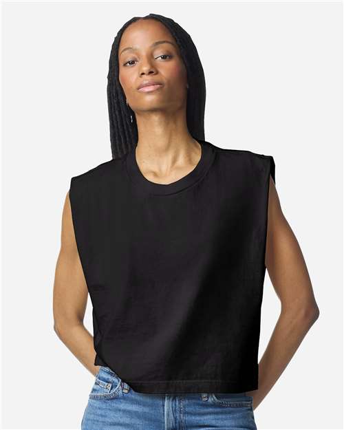 American Apparel Women's Garment-Dyed Heavyweight Muscle Tee 307GD