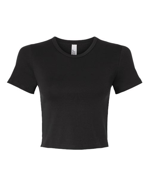 American Apparel Women's Baby Rib Cropped Tee BR210