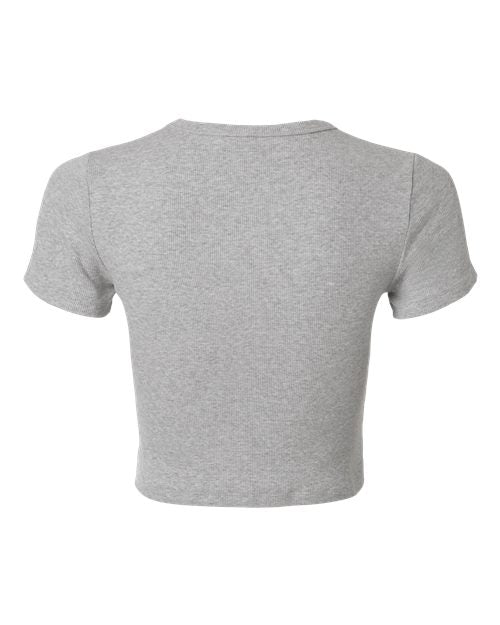 American Apparel Women's Baby Rib Cropped Tee BR210