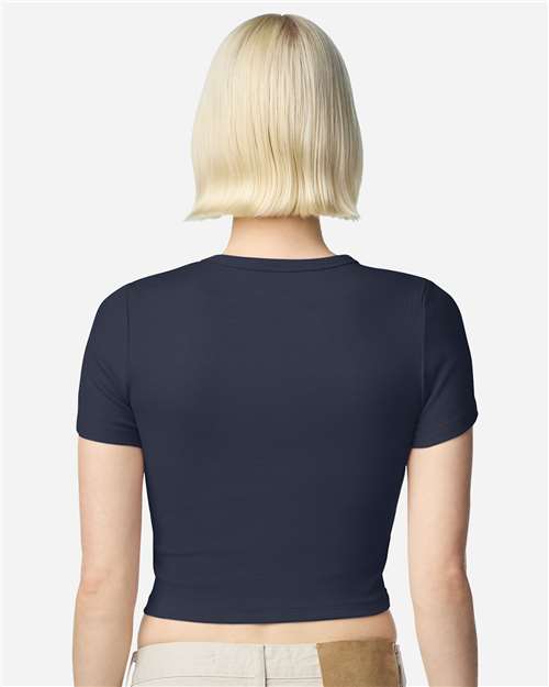 American Apparel Women's Baby Rib Cropped Tee BR210