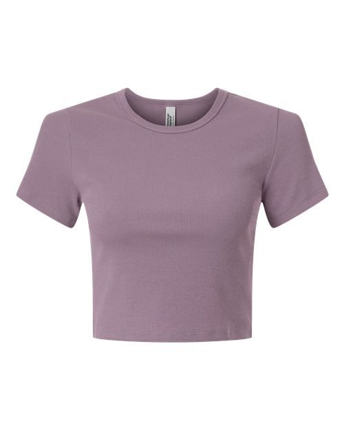American Apparel Women's Baby Rib Cropped Tee BR210