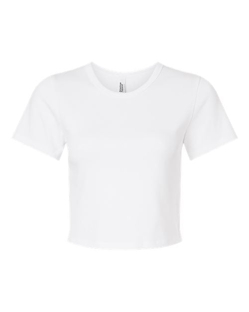American Apparel Women's Baby Rib Cropped Tee BR210