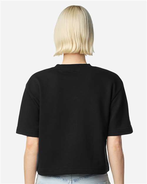 American Apparel Women's French Terry Mid-Length Boxy Top FTCB0