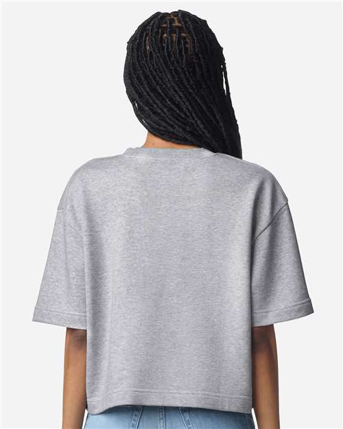 American Apparel Women's French Terry Mid-Length Boxy Top FTCB0