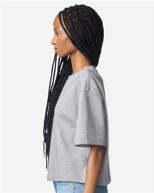 American Apparel Women's French Terry Mid-Length Boxy Top FTCB0