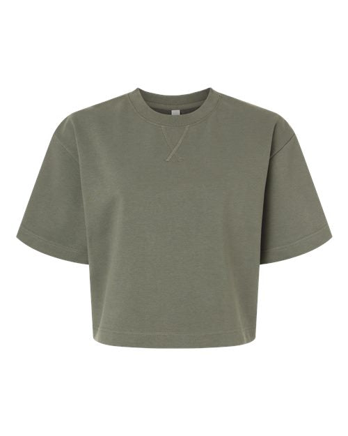 American Apparel Women's French Terry Mid-Length Boxy Top FTCB0