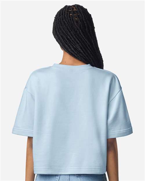 American Apparel Women's French Terry Mid-Length Boxy Top FTCB0