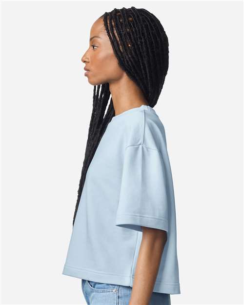 American Apparel Women's French Terry Mid-Length Boxy Top FTCB0