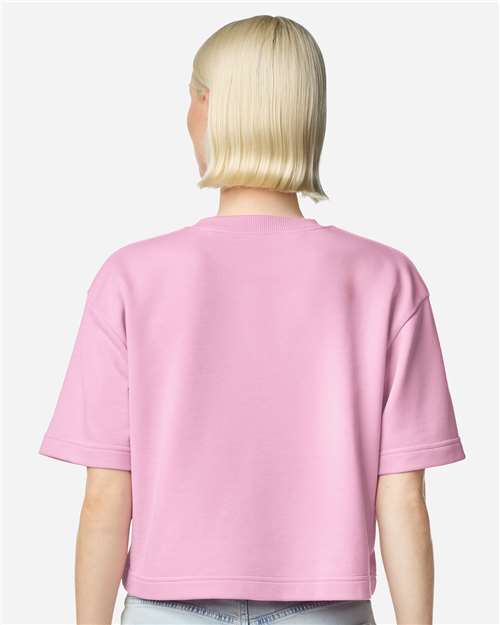 American Apparel Women's French Terry Mid-Length Boxy Top FTCB0