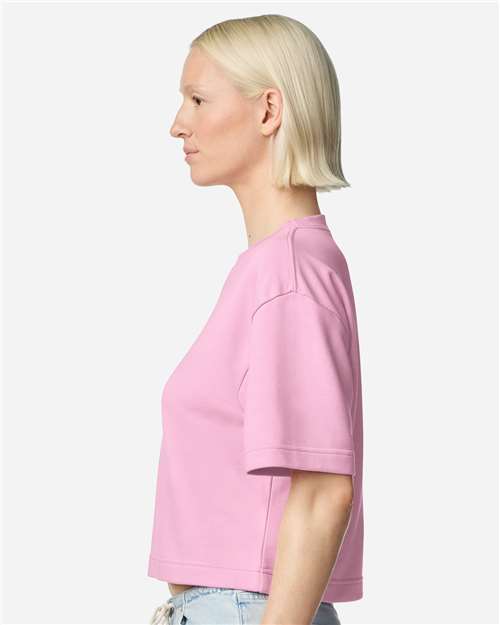 American Apparel Women's French Terry Mid-Length Boxy Top FTCB0