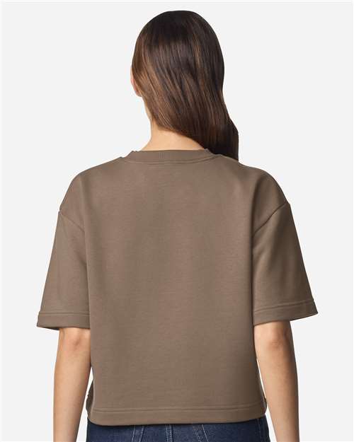 American Apparel Women's French Terry Mid-Length Boxy Top FTCB0