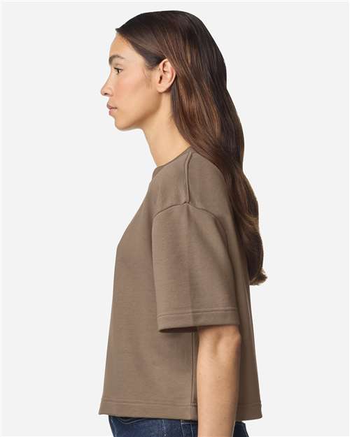 American Apparel Women's French Terry Mid-Length Boxy Top FTCB0