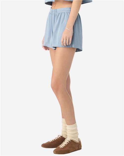 BELLA + CANVAS Women's Garment-Dyed Shorts 6824GD