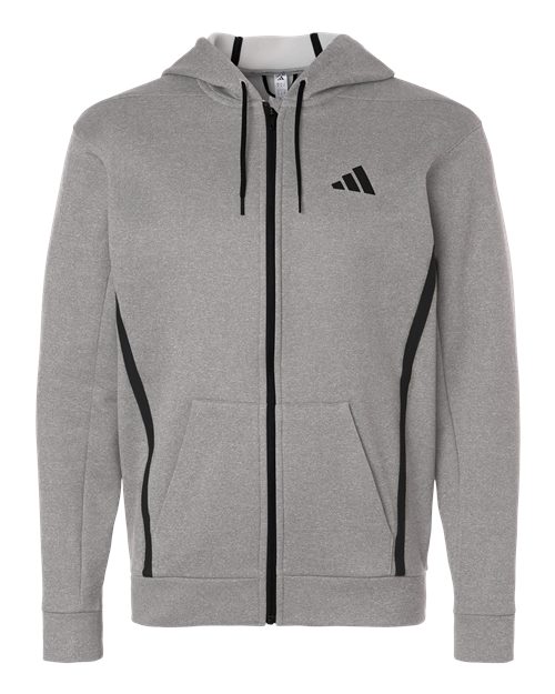 Adidas Men's Game & Go Fleece Full-Zip Hooded Sweatshirt AT208
